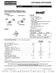 HUF76423D3 datasheet pdf Fairchild Semiconductor