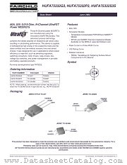 HUFA75332P3 datasheet pdf Fairchild Semiconductor