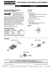 HUFA75639S3S datasheet pdf Fairchild Semiconductor