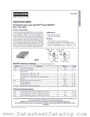 HUFA76413DK8 datasheet pdf Fairchild Semiconductor