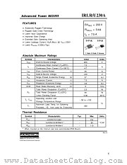 IRLR230A datasheet pdf Fairchild Semiconductor
