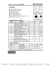 IRLW520A datasheet pdf Fairchild Semiconductor