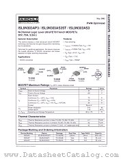 ISL9N303AS3ST datasheet pdf Fairchild Semiconductor
