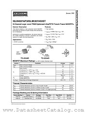 ISL9N307AS3ST datasheet pdf Fairchild Semiconductor
