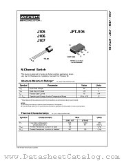 J105 datasheet pdf Fairchild Semiconductor