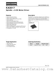 KA3017 datasheet pdf Fairchild Semiconductor