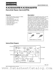 KA3S0680RFB datasheet pdf Fairchild Semiconductor