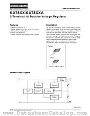 KA7818 datasheet pdf Fairchild Semiconductor