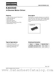 KA9258D datasheet pdf Fairchild Semiconductor