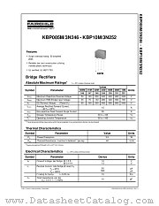 KBP04M datasheet pdf Fairchild Semiconductor