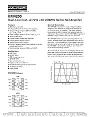 KM4200 datasheet pdf Fairchild Semiconductor
