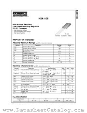 KSA1156 datasheet pdf Fairchild Semiconductor
