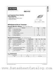 KSC1173 datasheet pdf Fairchild Semiconductor