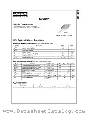 KSC1507 datasheet pdf Fairchild Semiconductor