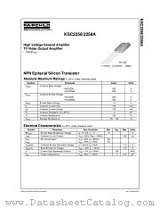 KSC2258 datasheet pdf Fairchild Semiconductor