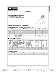KSC2310 datasheet pdf Fairchild Semiconductor
