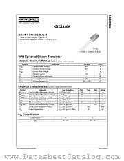 KSC2330A datasheet pdf Fairchild Semiconductor