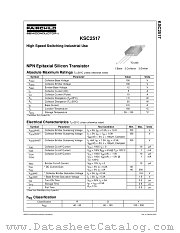 KSC2517 datasheet pdf Fairchild Semiconductor