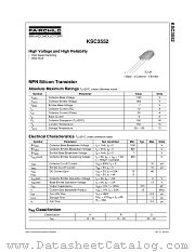 KSC3552 datasheet pdf Fairchild Semiconductor