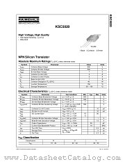 KSC5020 datasheet pdf Fairchild Semiconductor