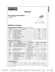 KSC5024 datasheet pdf Fairchild Semiconductor