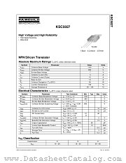 KSC5027 datasheet pdf Fairchild Semiconductor