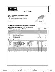 KSC5042F datasheet pdf Fairchild Semiconductor