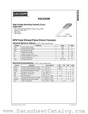 KSC5042M datasheet pdf Fairchild Semiconductor