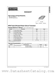 KSC5321F datasheet pdf Fairchild Semiconductor