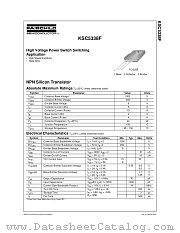 KSC5338F datasheet pdf Fairchild Semiconductor