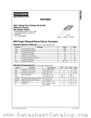 KSC5803 datasheet pdf Fairchild Semiconductor
