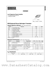 KSD560 datasheet pdf Fairchild Semiconductor