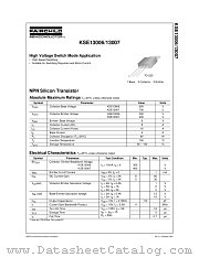 KSE13006 datasheet pdf Fairchild Semiconductor