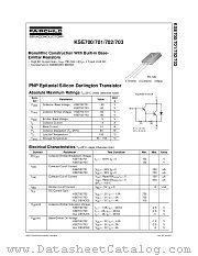 KSE701 datasheet pdf Fairchild Semiconductor