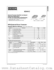 KSH41C datasheet pdf Fairchild Semiconductor