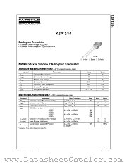 KSP14 datasheet pdf Fairchild Semiconductor