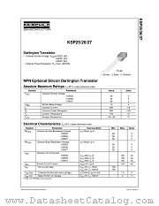KSP26 datasheet pdf Fairchild Semiconductor