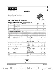 KST3906 datasheet pdf Fairchild Semiconductor