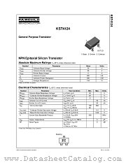 KST4124 datasheet pdf Fairchild Semiconductor