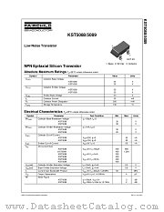 KST5089 datasheet pdf Fairchild Semiconductor