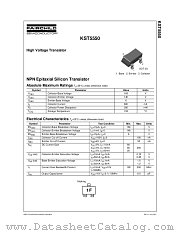 KST5550 datasheet pdf Fairchild Semiconductor