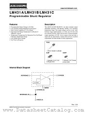LM431C datasheet pdf Fairchild Semiconductor