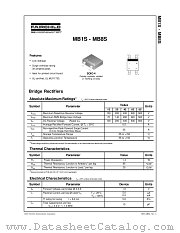 MB1S datasheet pdf Fairchild Semiconductor