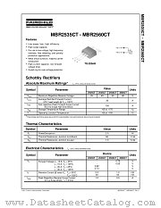 MBR2545CT datasheet pdf Fairchild Semiconductor