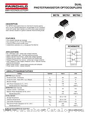 MCT6 datasheet pdf Fairchild Semiconductor