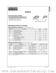 MJD42C datasheet pdf Fairchild Semiconductor