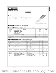 MJE200 datasheet pdf Fairchild Semiconductor