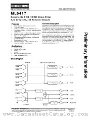 ML6417 datasheet pdf Fairchild Semiconductor