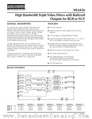 ML6426X15 datasheet pdf Fairchild Semiconductor