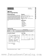 MM74C74 datasheet pdf Fairchild Semiconductor